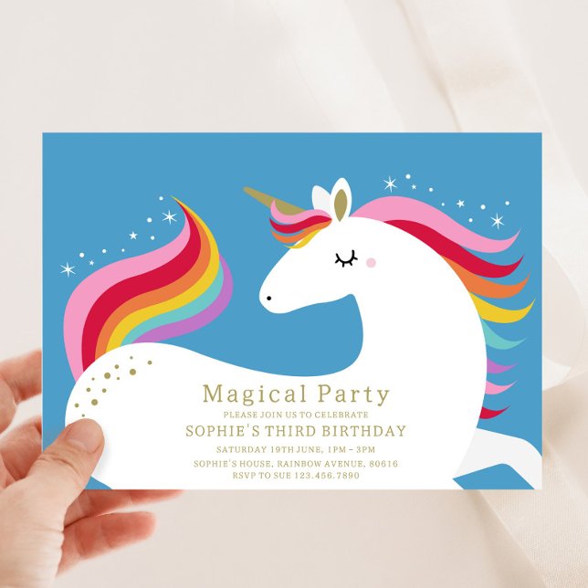 Magical Unicorn Einladung zum Geburtstag (Von Creator hochgeladen)