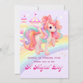 Magical Unicorn Einladung zum Geburtstag