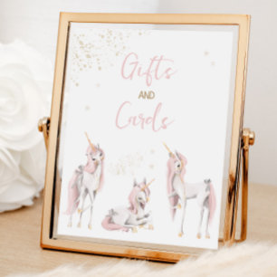 Magical Unicorn Geburtstagsgeschenke Zeichen Poster