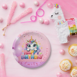 Magical Unicorn Happy Birthday Pappteller
