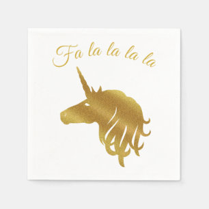 Magical Unicorn Holiday Napkin Serviette