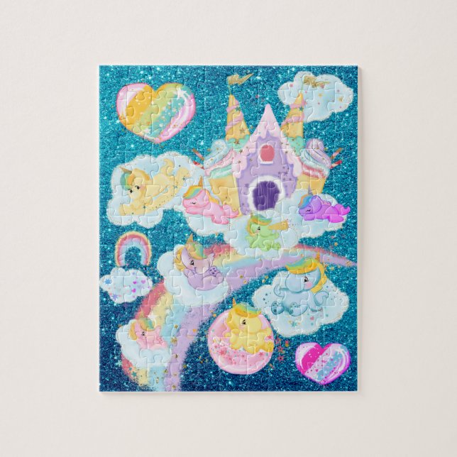 Magical Unicorn Ice Burg Regenbogen Slide (Vertikal)