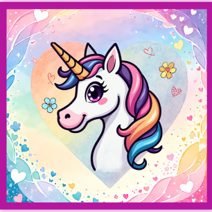 Magical Unicorn Kinderzimmer Poster