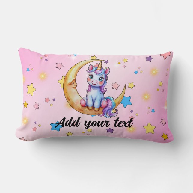 Magical Unicorn Lumbar Pillow Lendenkissen (Vorderseite)