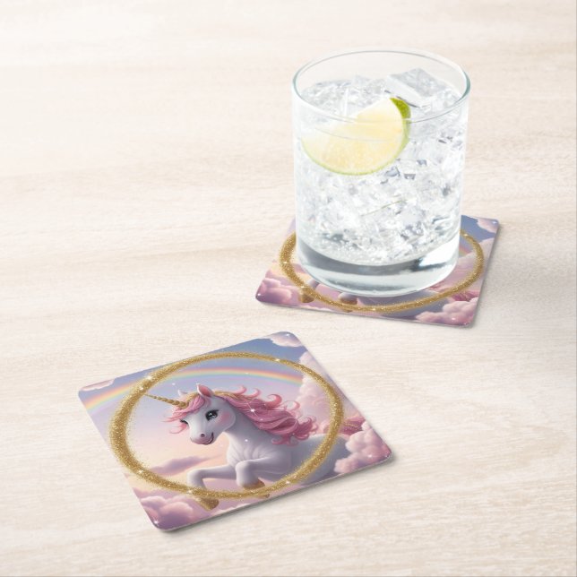 Magical Unicorn Paper Untersetzer (Vor Ort)