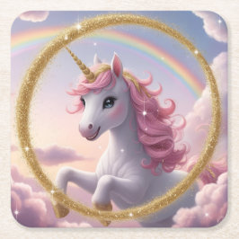 Magical Unicorn Paper Untersetzer