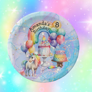 Magical Unicorn Party Kindergeburtstag Ideen Pappteller