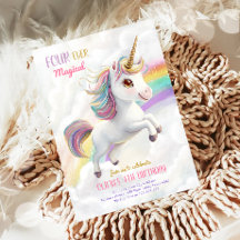 Magical Unicorn Party Rainbow Girl Pastel Geburtst