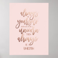 Magical Unicorn Poster - Always Be a Unicorn