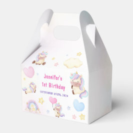 Magical Unicorn Rainbow Birthday Party Geschenkschachtel