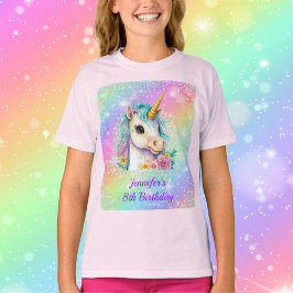 Magical Unicorn Rainbow Sparkle Geburtstag T-Shirt