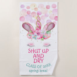 MAGICAL UNICORN Spring Break Beach Strandtuch