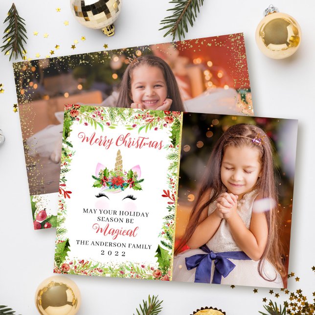 Magical Unicorn Weihnachten Holly Berries 2 Foto (Von Creator hochgeladen)