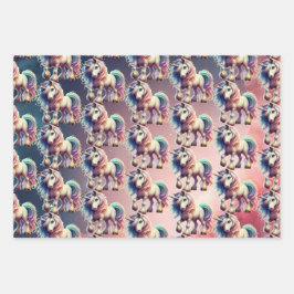 Magical Unicorn Wrapping Paper Geschenkpapier Set