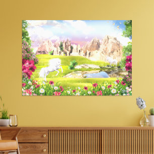 Magical United Kingdom - Fantasy Castle Landschaft Leinwanddruck