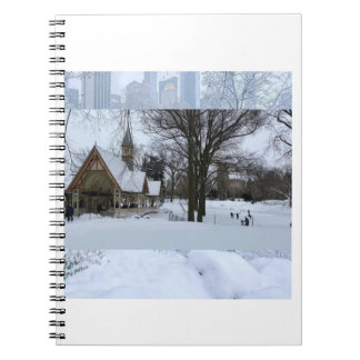 Magical Urban Snow Scene – Winter in the City Notizblock