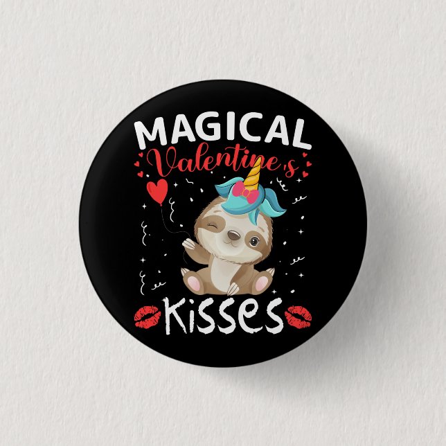 Magical Valentine's Kisses Button (Vorderseite)