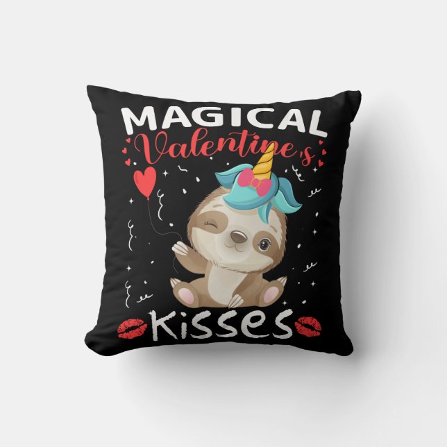 Magical Valentine's Kisses Kissen (Vorderseite)
