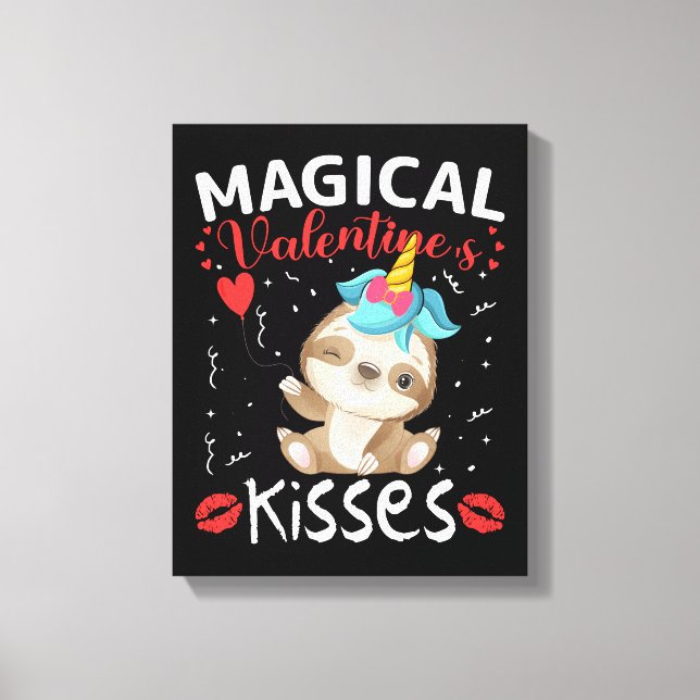 Magical Valentine's Kisses Leinwanddruck (Vorderseite)