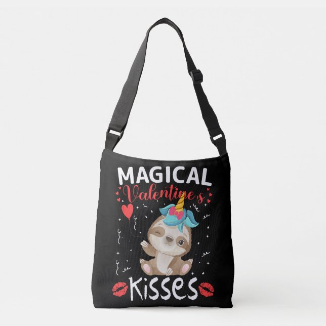 Magical Valentine's Kisses Tragetaschen Mit Langen Trägern (Vorderseite)
