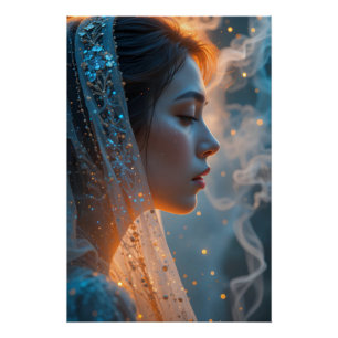 Magical Veil Portrait Poster