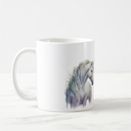 Magical White Gold Horn Unicorn  Kaffeetasse