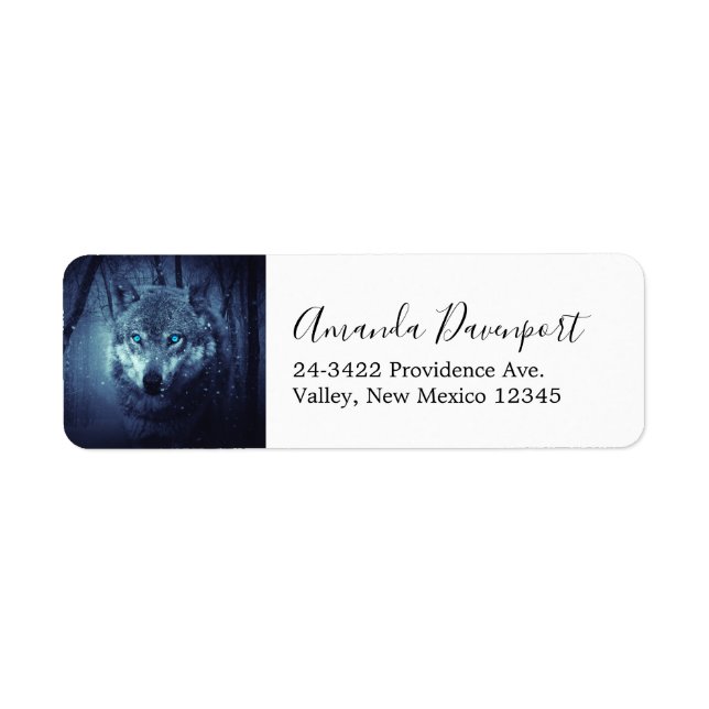 Magical Wild Wolf mit Phantastischen blauen Augen (Vorne)