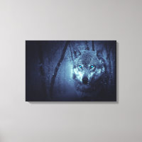 Magical Wild Wolf mit Phantastischen blauen Augen