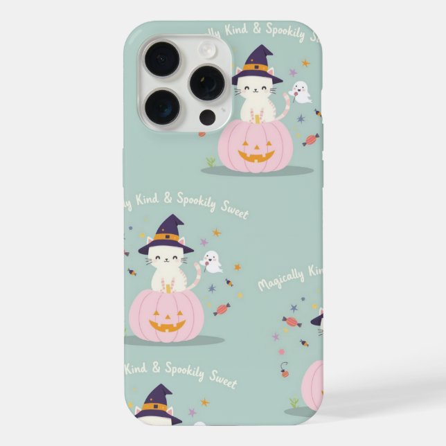Magically Kind & Spookily Sweet – Cute Pastel Hall iPhone 15 Pro Max Hülle (Rückseite)