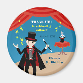 Magician Boy Show Geburtstagsparty Magnet