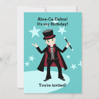 Magician Jungen Geburtstagsfeier Einladung