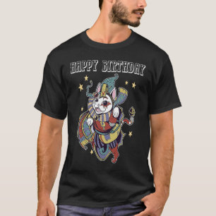 Magician Katze Geburtstag Clown Harlequin wünscht T-Shirt