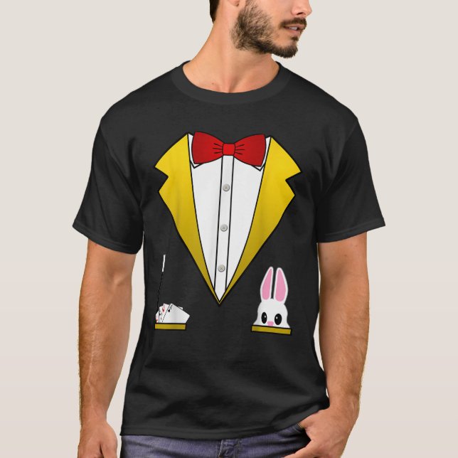 Magician Kostüm Shirt Funny Tuxedo Shirt für Kinde (Vorderseite)