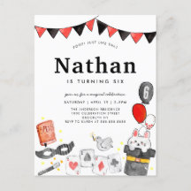 Magician Rabbit Deck Card Wand Zaubershow Geburtst