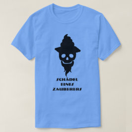 Magician sku und Text Schädel eines Zauberers T-Shirt