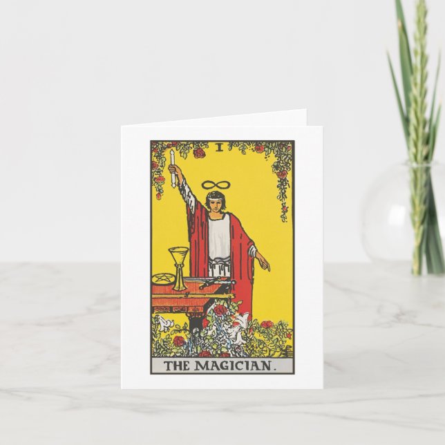 Magician Tarot Card - Rider Waite Smith Tarot Karte (Vorderseite)