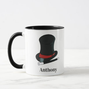Magicians Hat and Magic Wand Personalisiert Tasse