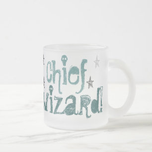 magicien en chef ! tasse en verre givré