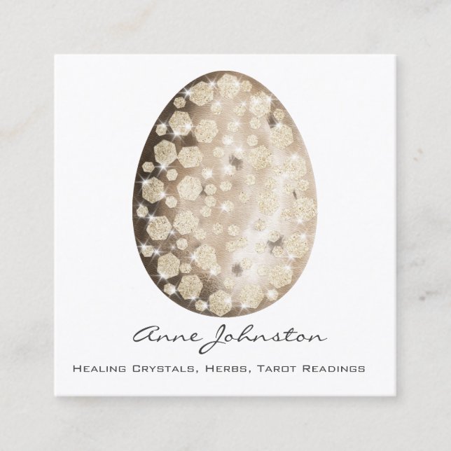 Magick Dragon Egg Business Card Quadratische Visitenkarte (Vorderseite)