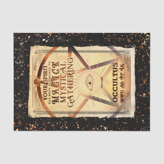 Magick Mystical Ansammlung Fortune Teller Eye Part Seidenpapier (Vorderseite)