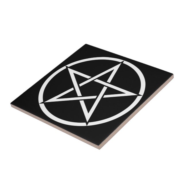 Magick Pentagram Pentacle - Fliese (Seite)