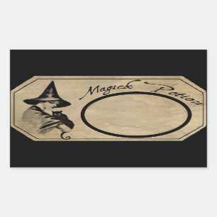 MAGICK POSITION ETIKETT RECHTECKIGER AUFKLEBER