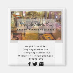 Magick School Bus Magnet