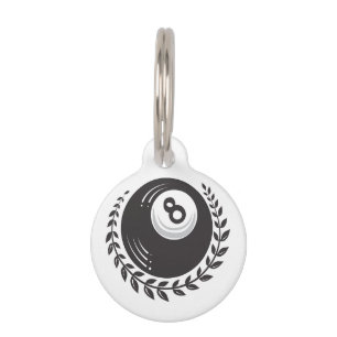 Magie 8 Ball Tattoo Haustiermarke