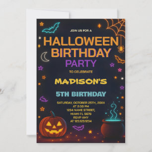 Magie & Assistant Halloween Invitation d'anniversa
