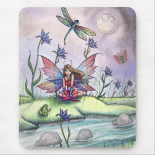 Magie bei Dusk Fairy Dragonfly Mousepad