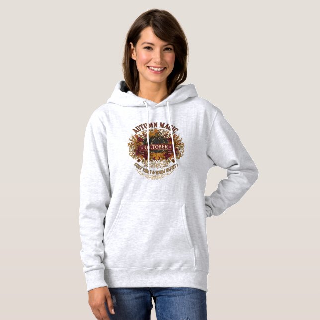 Magie d'automne Sweat - shirt à capuche d'octobre  (Devant entier)