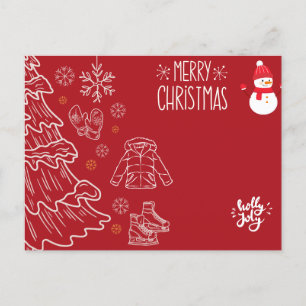 Magie de Noël : Cartes Joyeuses avec Motifs de vac