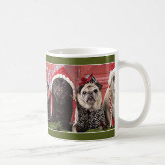 Magie de tasse de carlin de Noël par des carlins