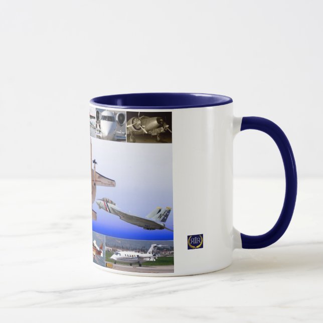 Magie der Flug-Flugzeug-Collage Tasse (Rechts)